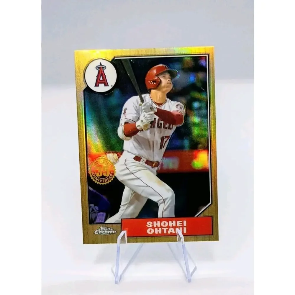 2022 Topps Chrome REFRACTOR -Shohei Ohtani P/DH LA  #87BC-2 INVESTMENT CARD - Picture 3 of 7